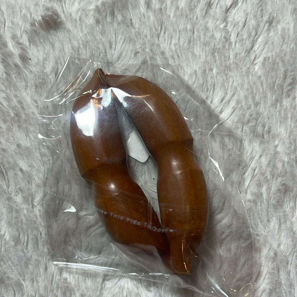 Pair carved banana wood tapers plugs heavy multiple sizes